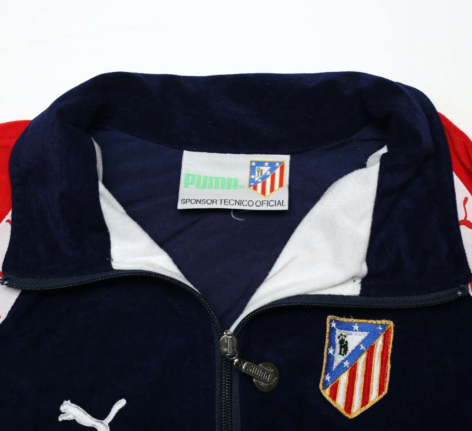 1994/95 ATLETICO MADRID Vintage PUMA Football Track Top (S)