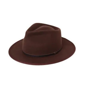 28 Eastern Ando Unisex Fedora - Chocolate