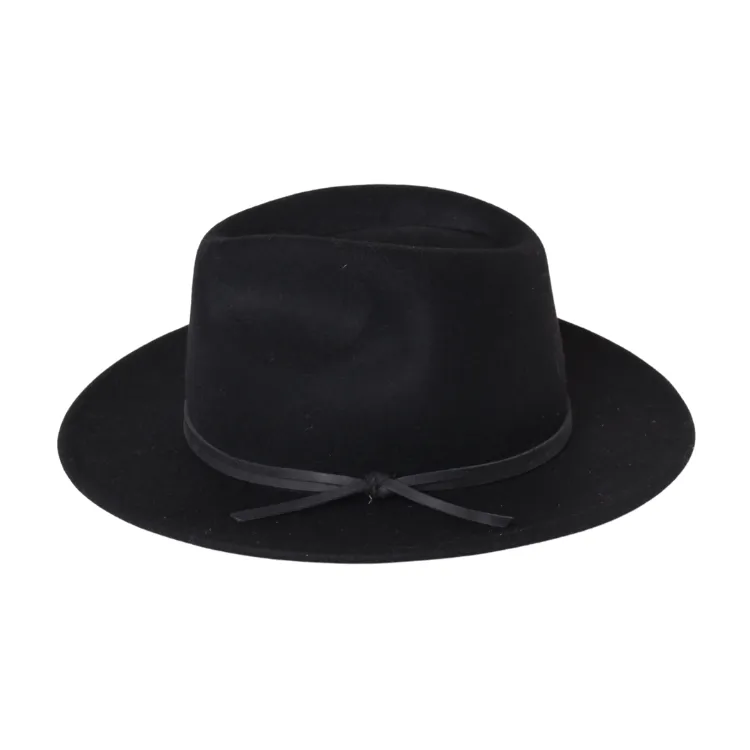 28 Eastern Tallow Fedora - Black