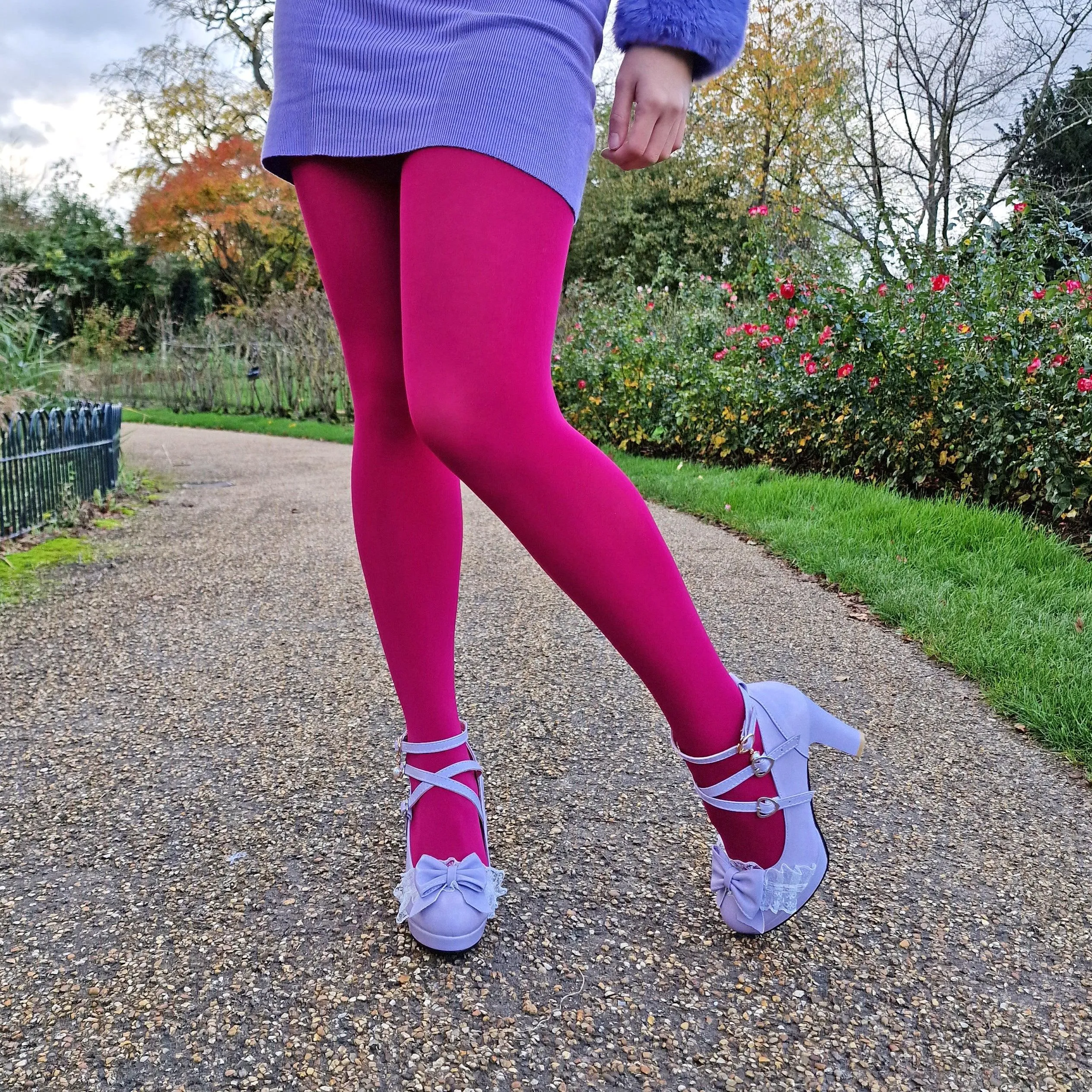 80 Denier Tights - Raspberry Pie