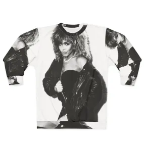 80s Retro Womens Vintage Sweatshirt - Old Tina Bw Ps