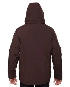 88159 - North End Men's Glacier Insulated Three-Layer Fleece Bonded Soft Shell Jacket with Detachable Hood