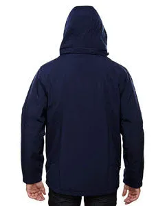 88159 - North End Men's Glacier Insulated Three-Layer Fleece Bonded Soft Shell Jacket with Detachable Hood