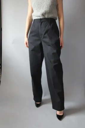 90s Black High Waisted Chinos - 32