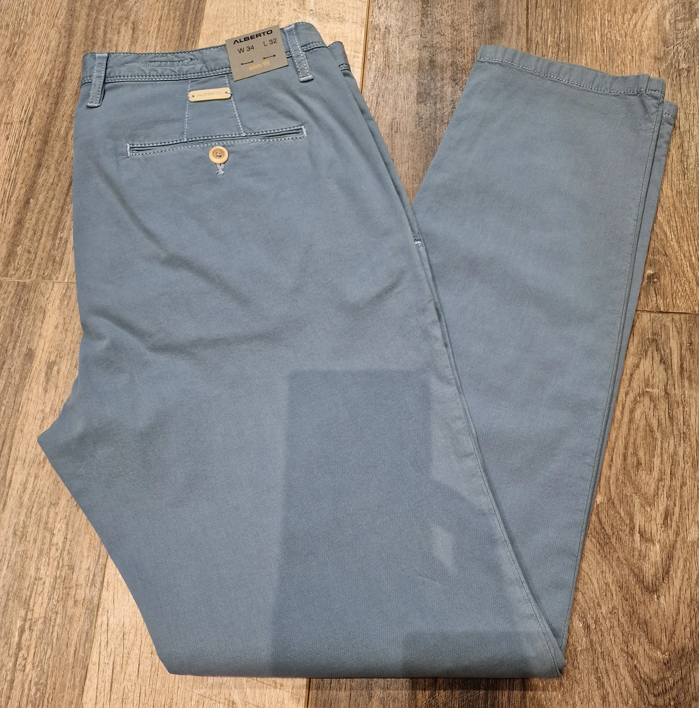 Alberto Slim Fit Rob light blue summer Chino's