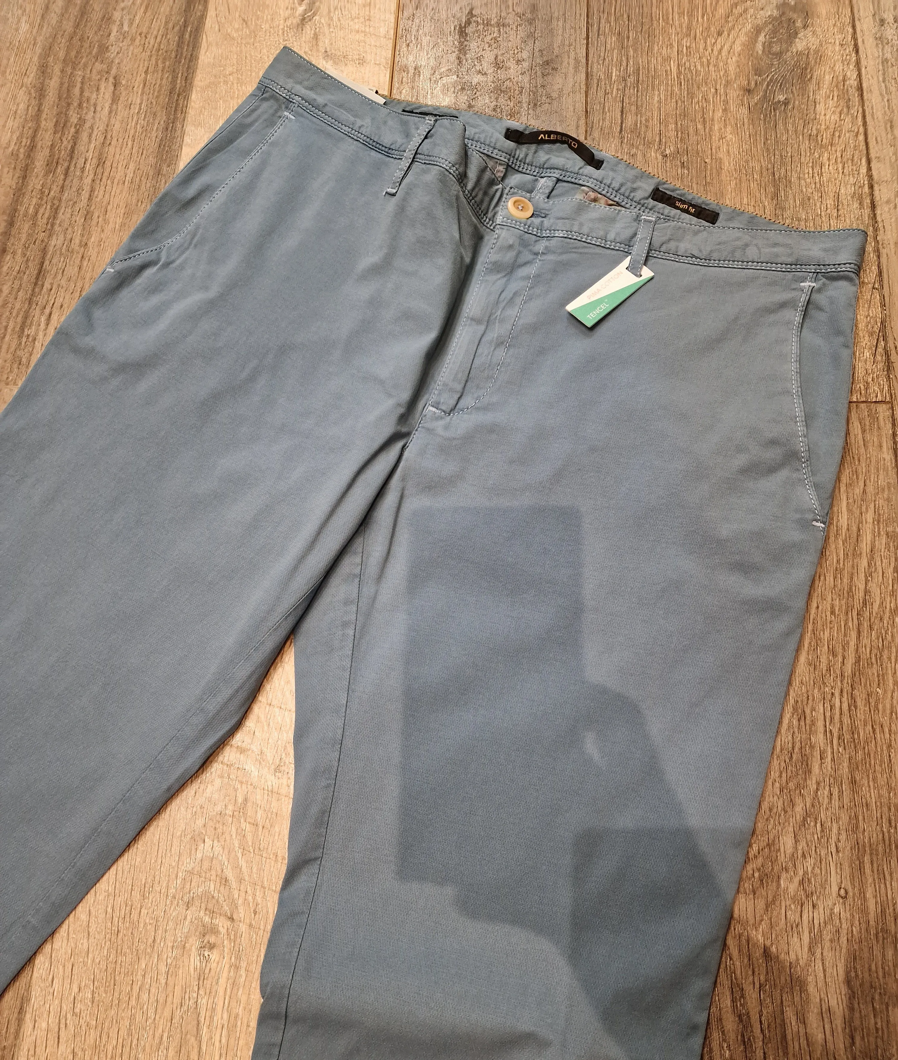 Alberto Slim Fit Rob light blue summer Chino's