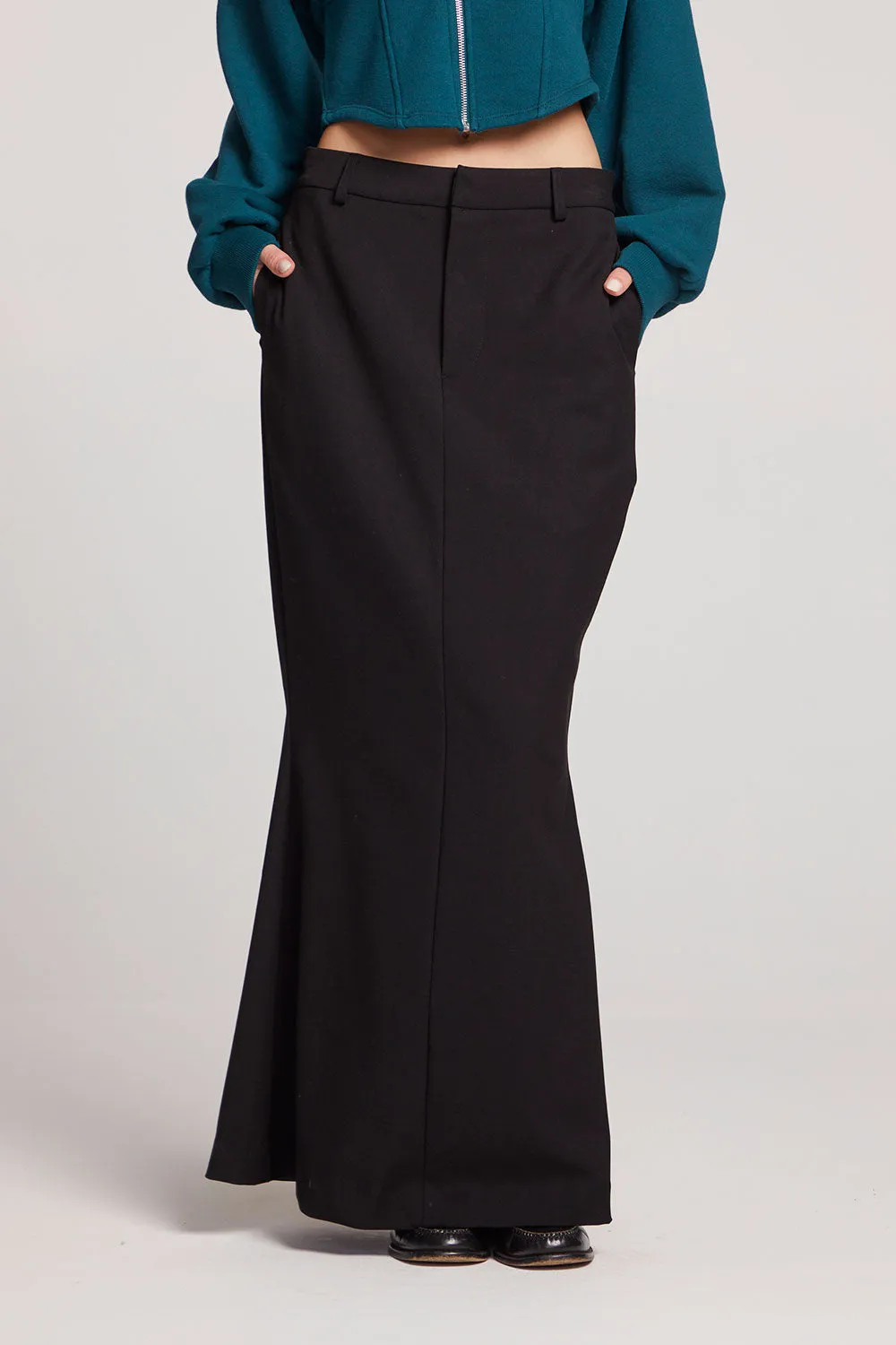 Alden Licorice Maxi Skirt