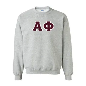 Alpha Phi Standards Crewneck Sweatshirt - G180 - TWILL