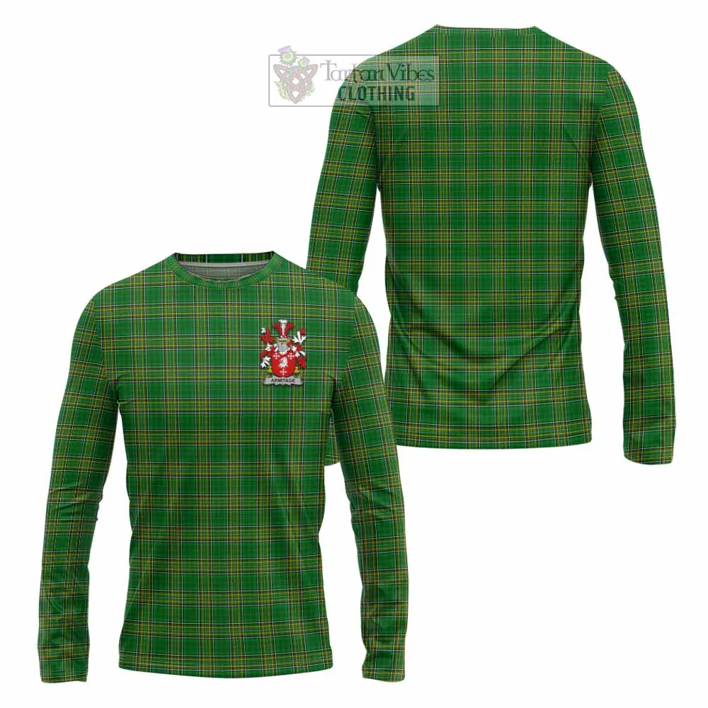 Armitage Irish Clan Tartan Long Sleeve T-Shirt with Coat of Arms