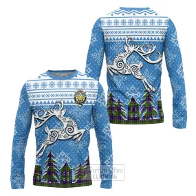 Arnott Clan Christmas Long Sleeve T-Shirt Celtic Reindeer Style