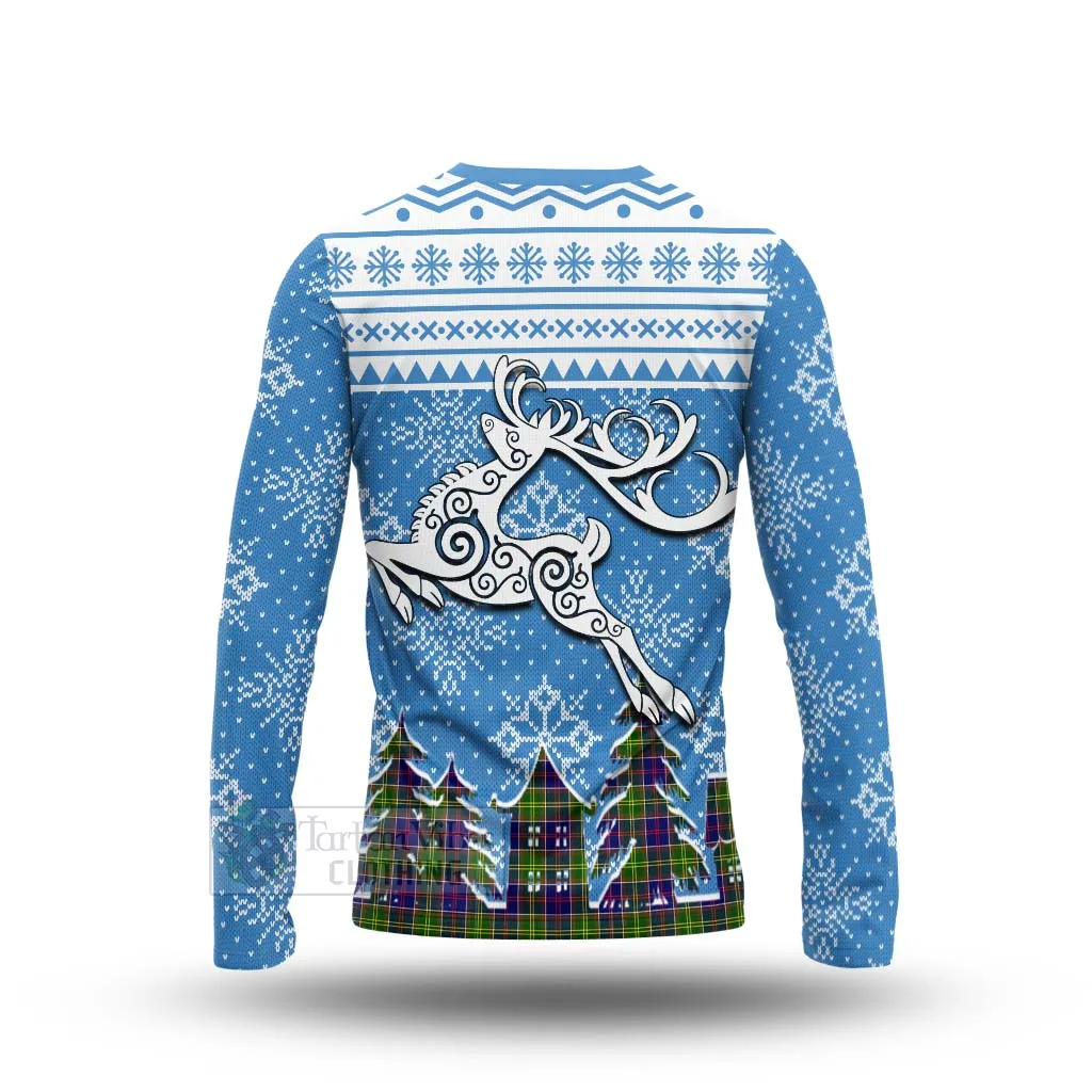 Arnott Clan Christmas Long Sleeve T-Shirt Celtic Reindeer Style