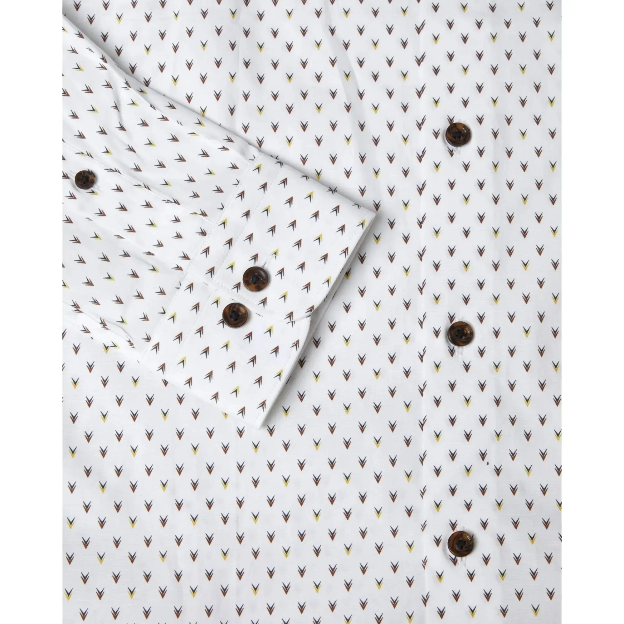 Arrow Head Print Shirt - White