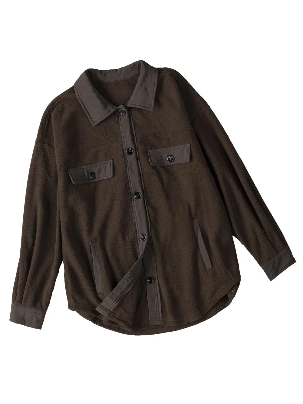 Autumn Brown Fleece Jacket