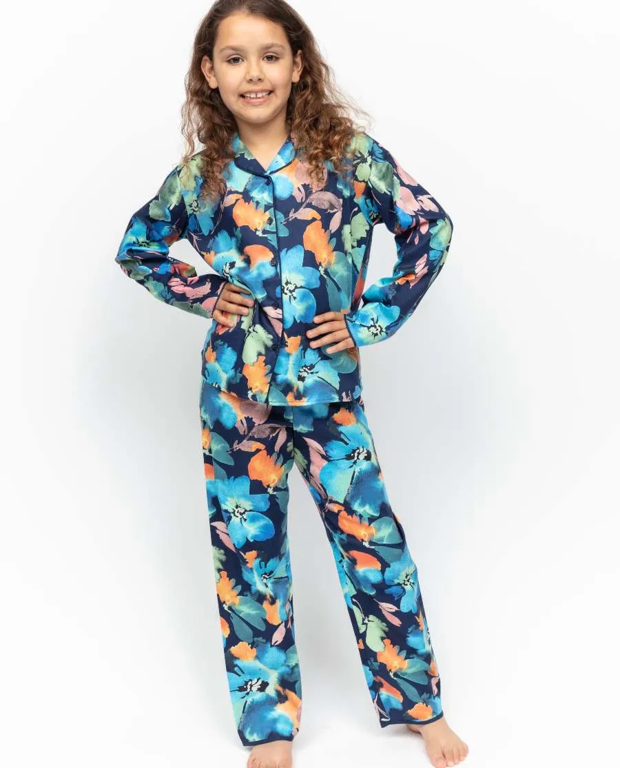 Bea Girls Floral Print Pyjama Set