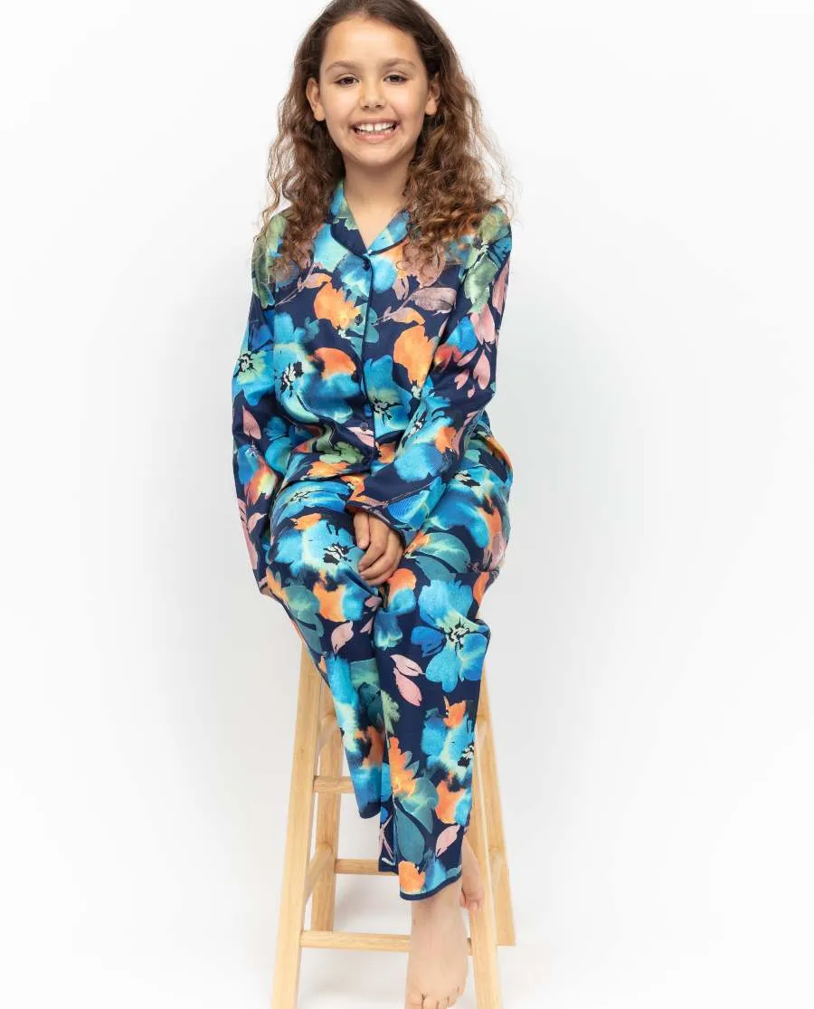 Bea Girls Floral Print Pyjama Set