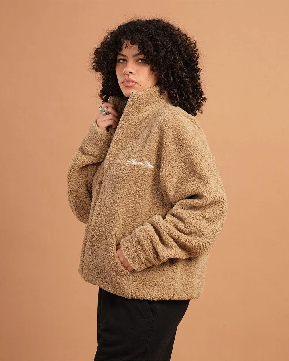 Beige Fleece Jacket