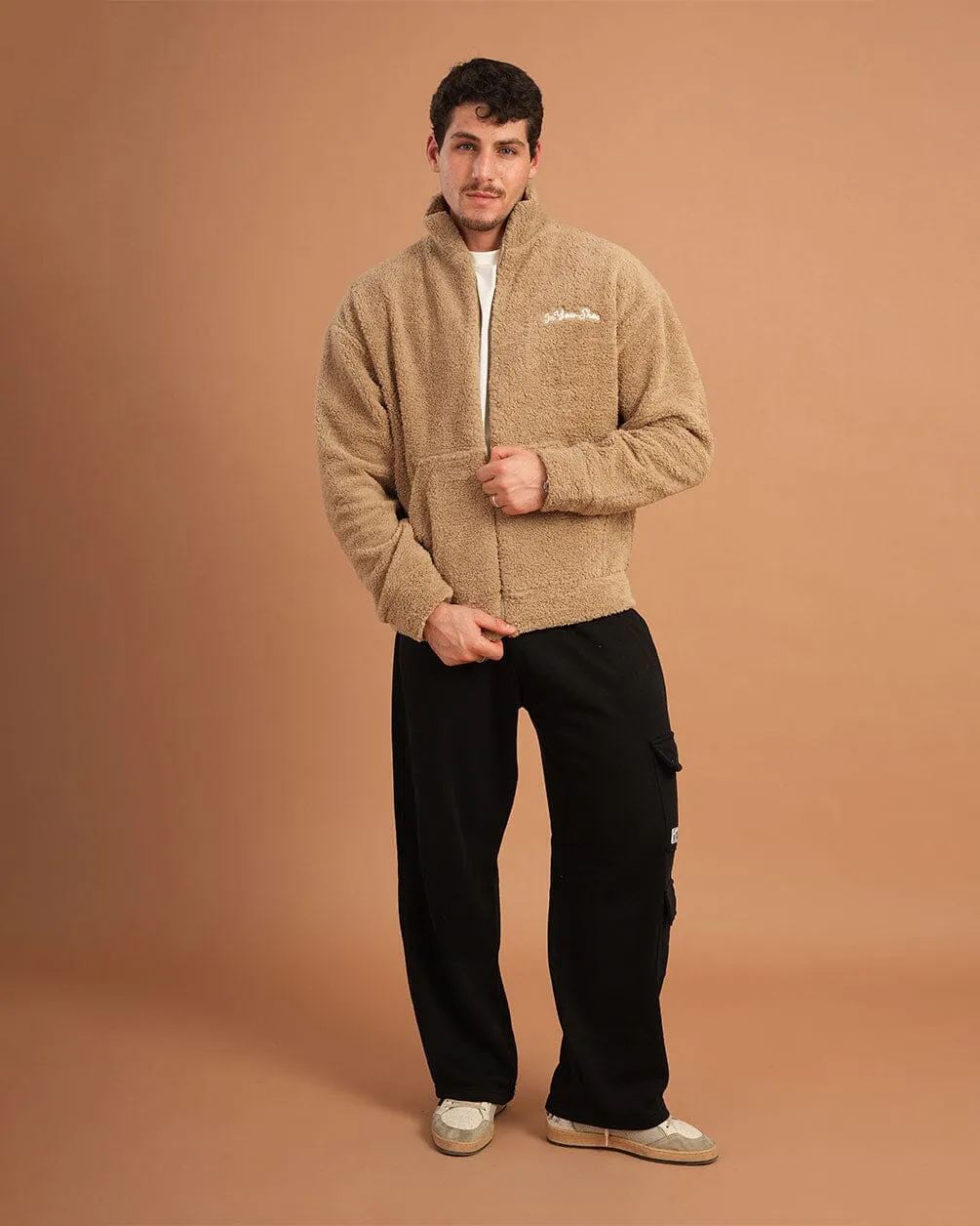 Beige Fleece Jacket