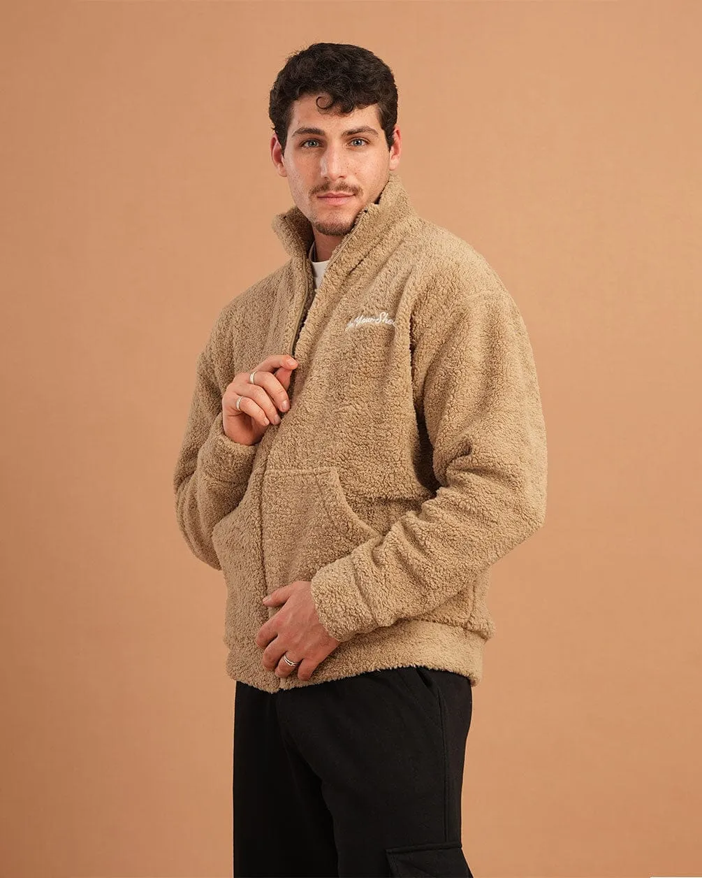 Beige Fleece Jacket