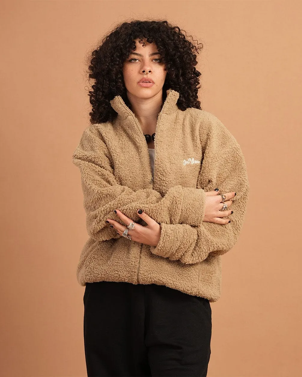 Beige Fleece Jacket