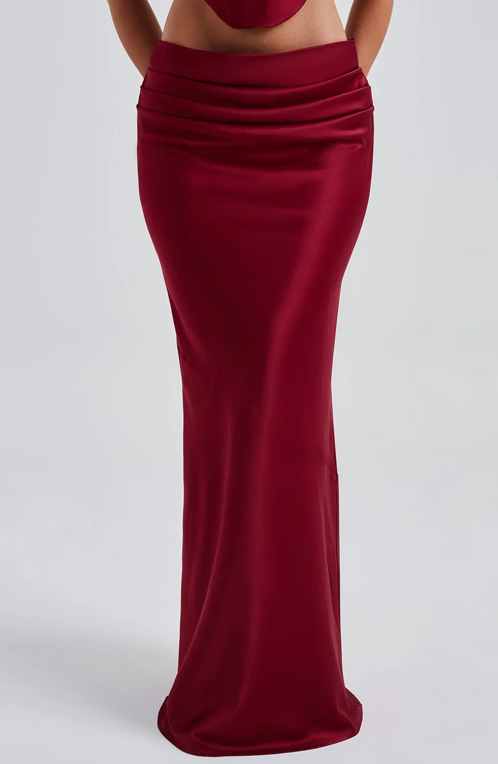 Bernadette Maxi Skirt - Burgundy