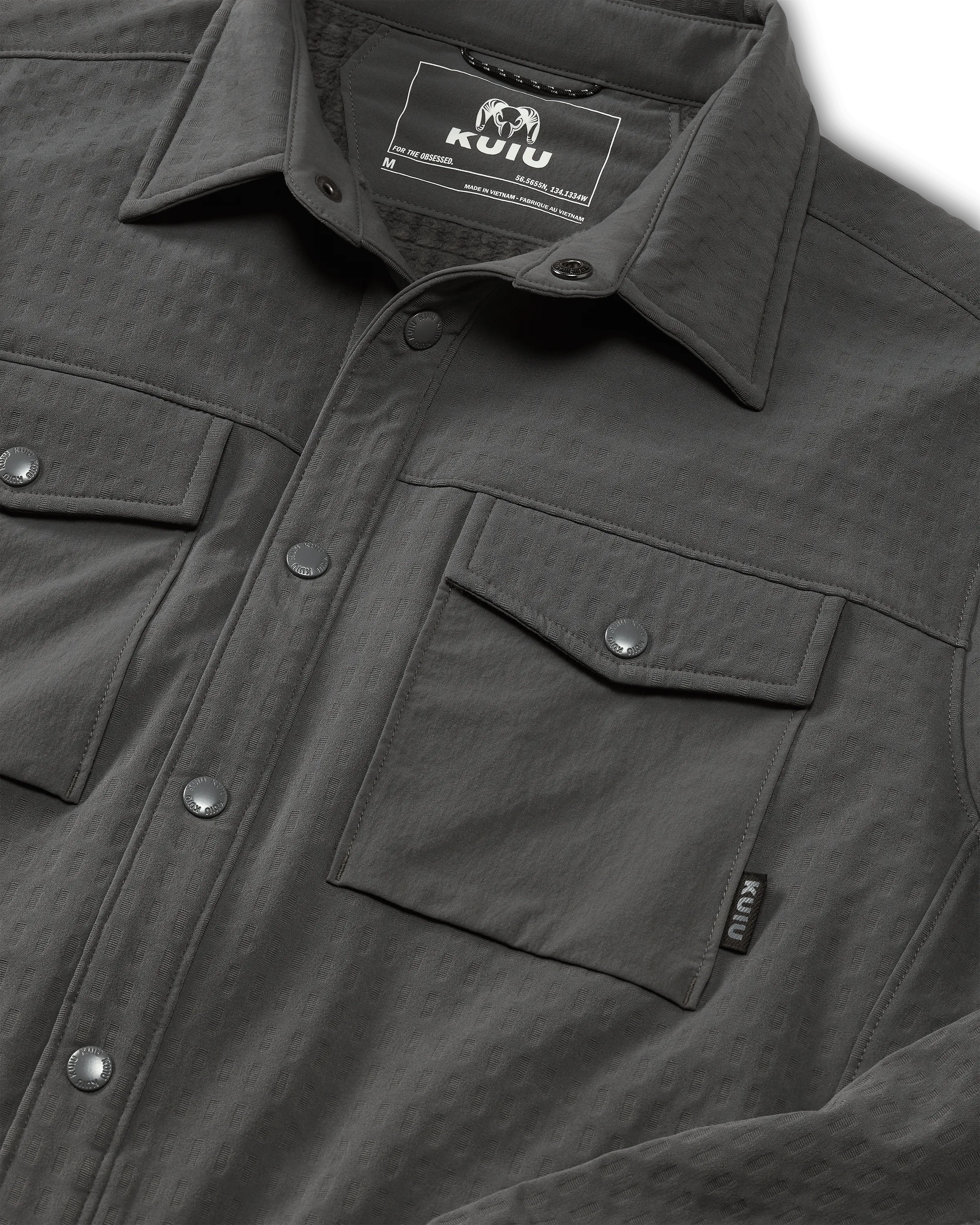 Blockfield Fleece Shirt Jacket | Gunmetal