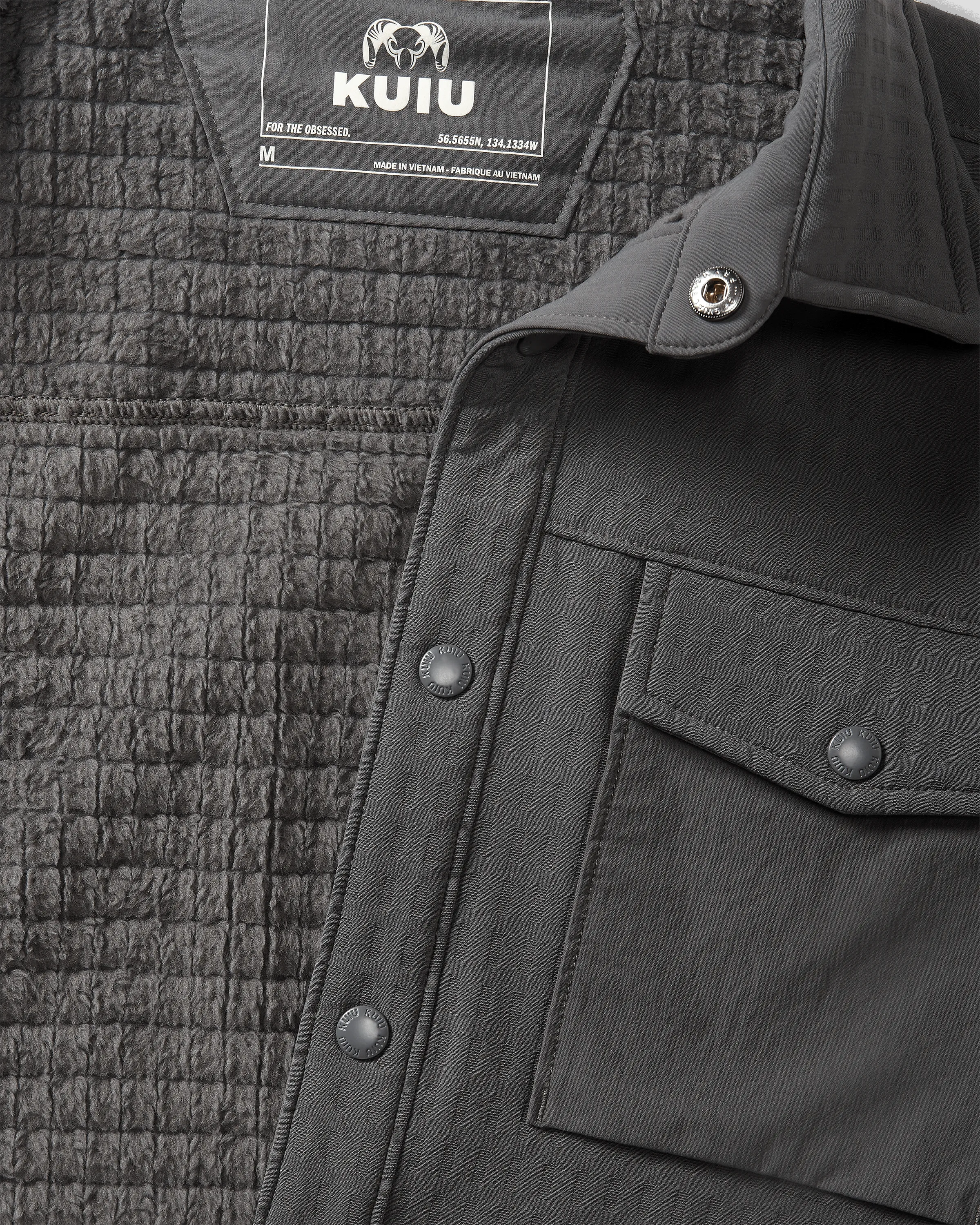 Blockfield Fleece Shirt Jacket | Gunmetal