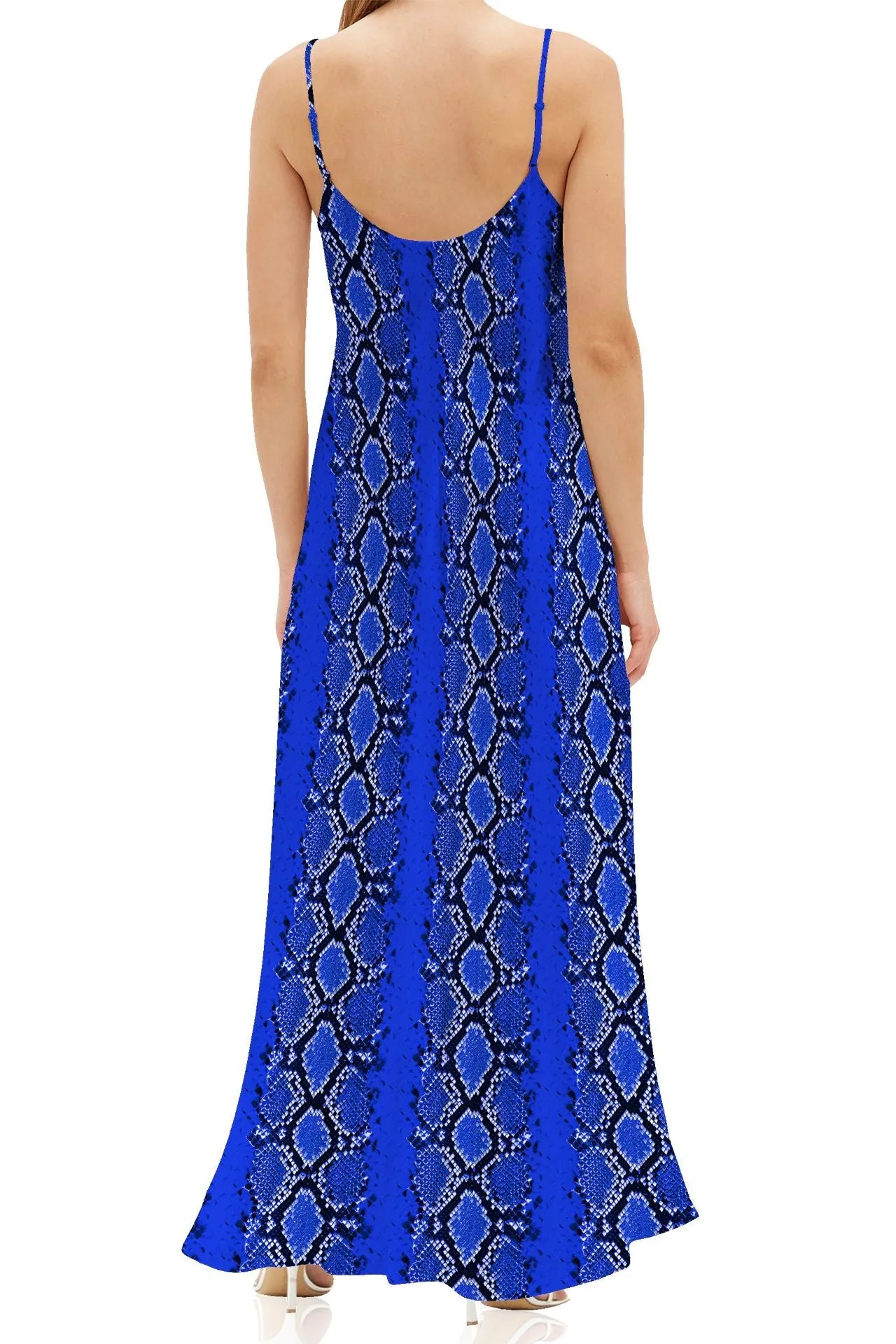 Blue Silk Cami Dress