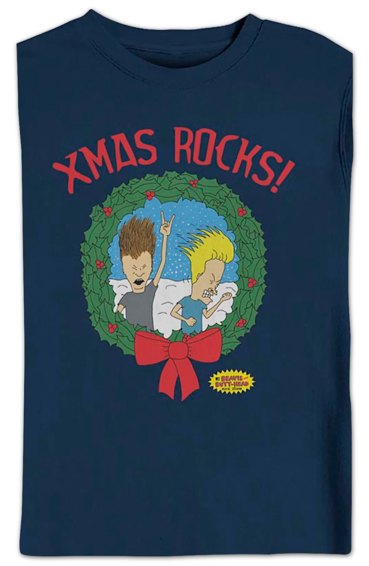 Blue Xmas Rocks Beavis And Butt-Head Sweatshirt