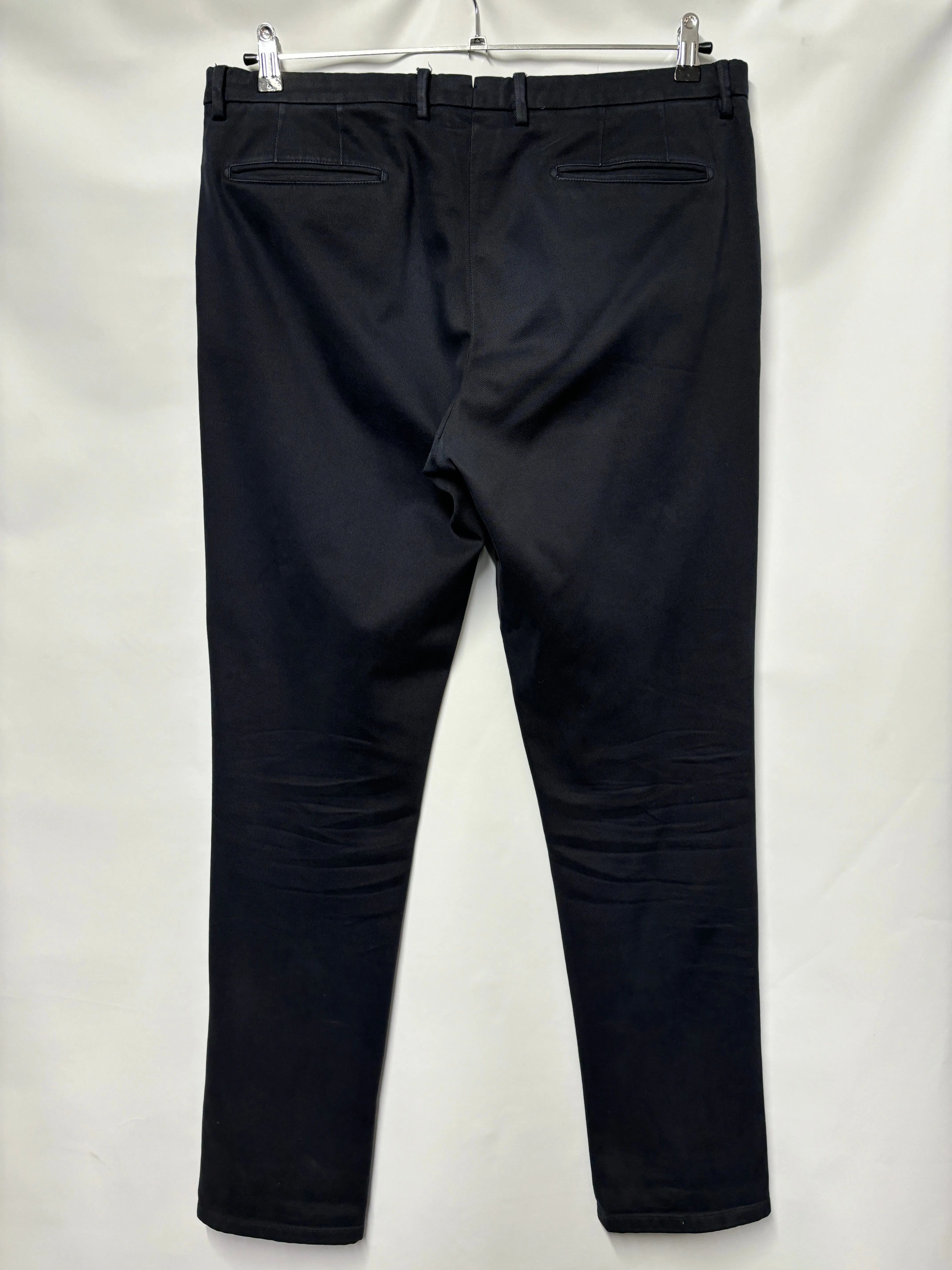 Boglioli Navy Soft Brushed Cotton Chinos 52 /W37