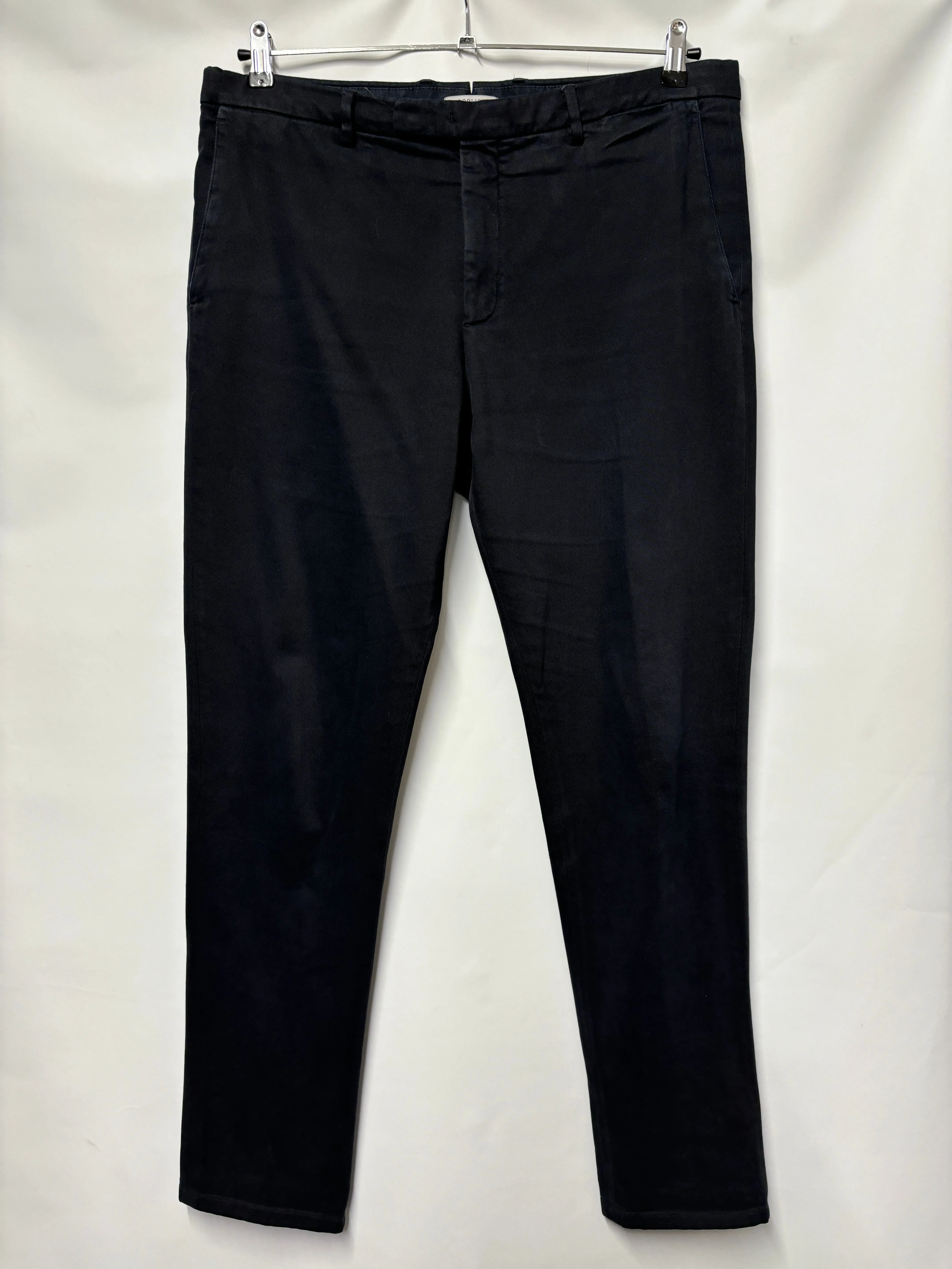 Boglioli Navy Soft Brushed Cotton Chinos 52 /W37