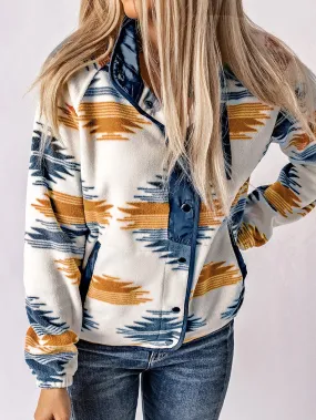 Bohemian Style Fleece Jacket