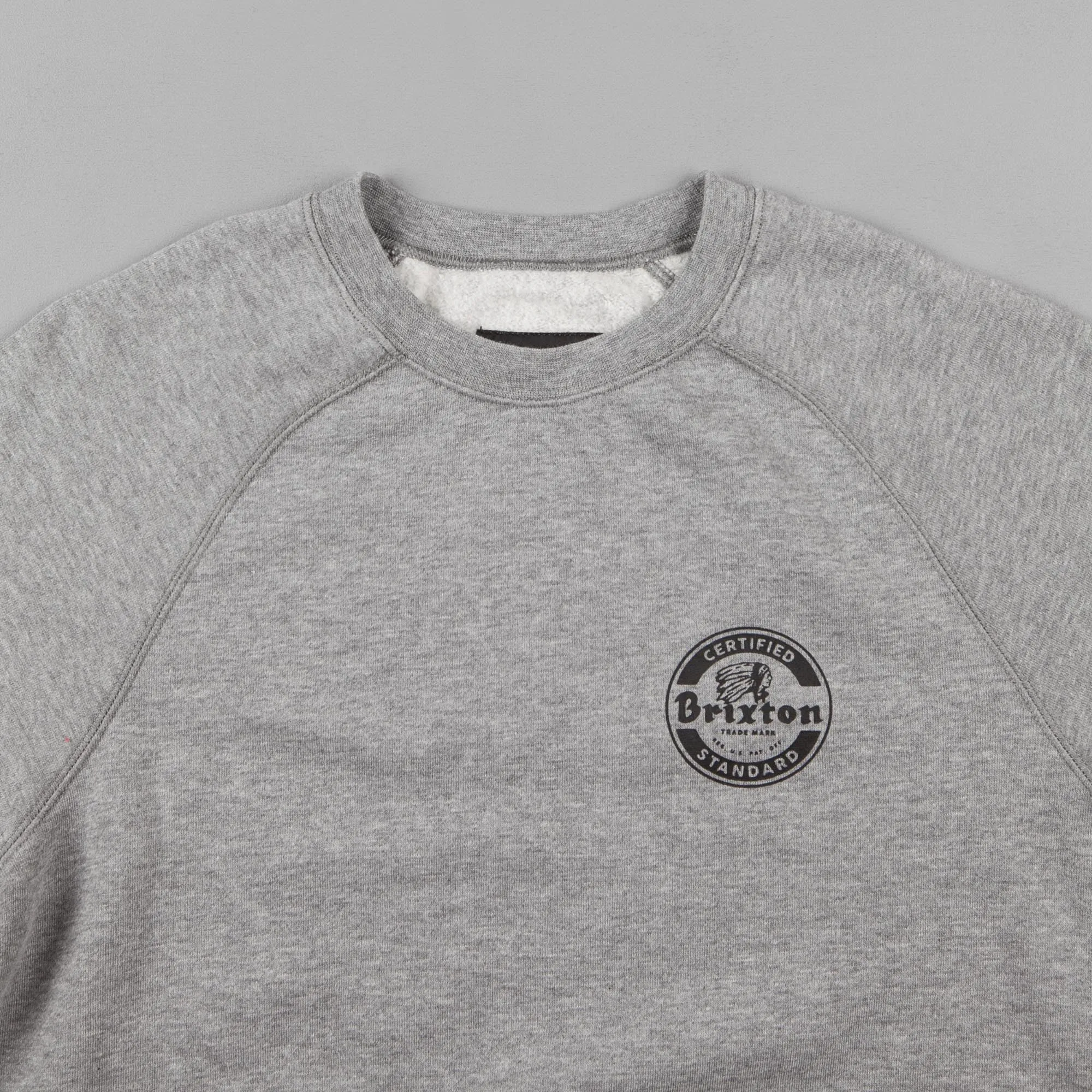 Brixton Soto Crewneck Sweatshirt - Heather Grey / Black