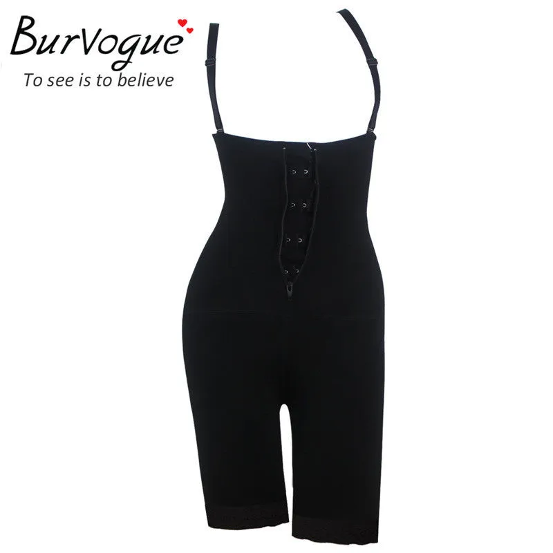 Burvogue Women Shaper Zipper And Buckle Full Body Shaper Panties Underwear Slimming Waist Shaper Tummy Trimmer Shaperwear Firm