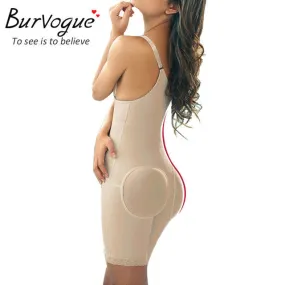 Burvogue Women Shaper Zipper And Buckle Full Body Shaper Panties Underwear Slimming Waist Shaper Tummy Trimmer Shaperwear Firm