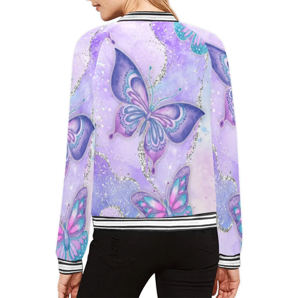 Butterflies awd06 Bomber Jacket for Women