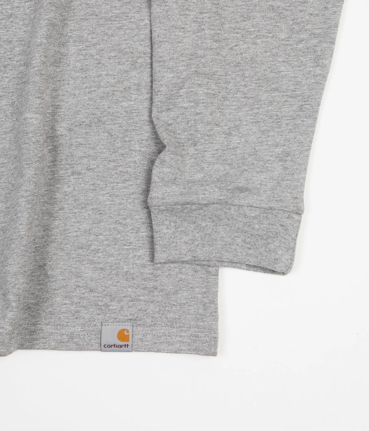 Carhartt Cut Out Long Sleeve T-Shirt - Grey Heather