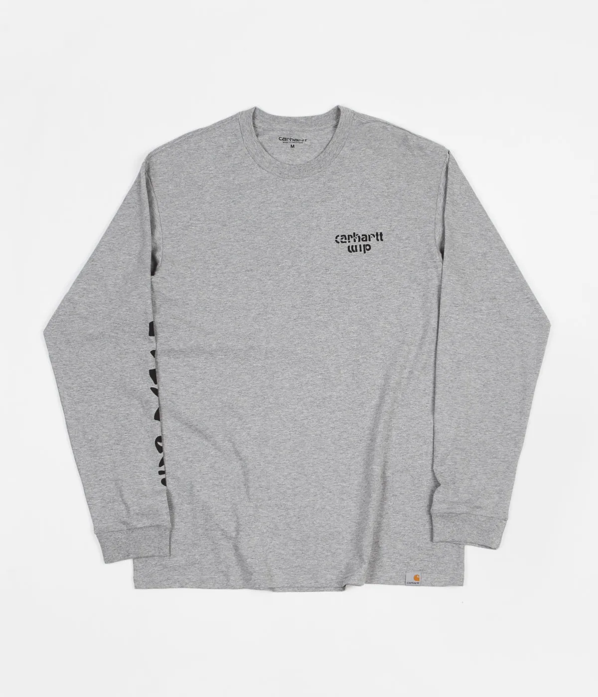 Carhartt Cut Out Long Sleeve T-Shirt - Grey Heather