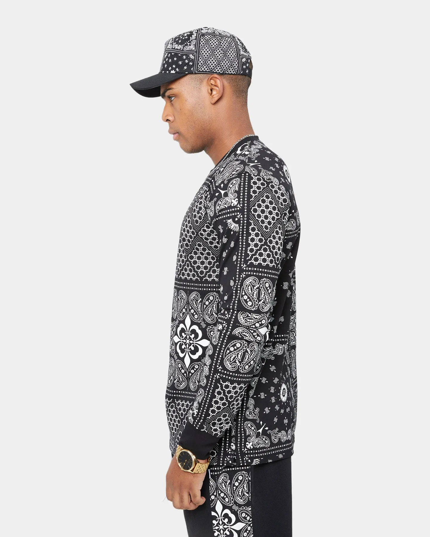 Carre Bandana Ultra Classic Long Sleeve T-Shirt Black