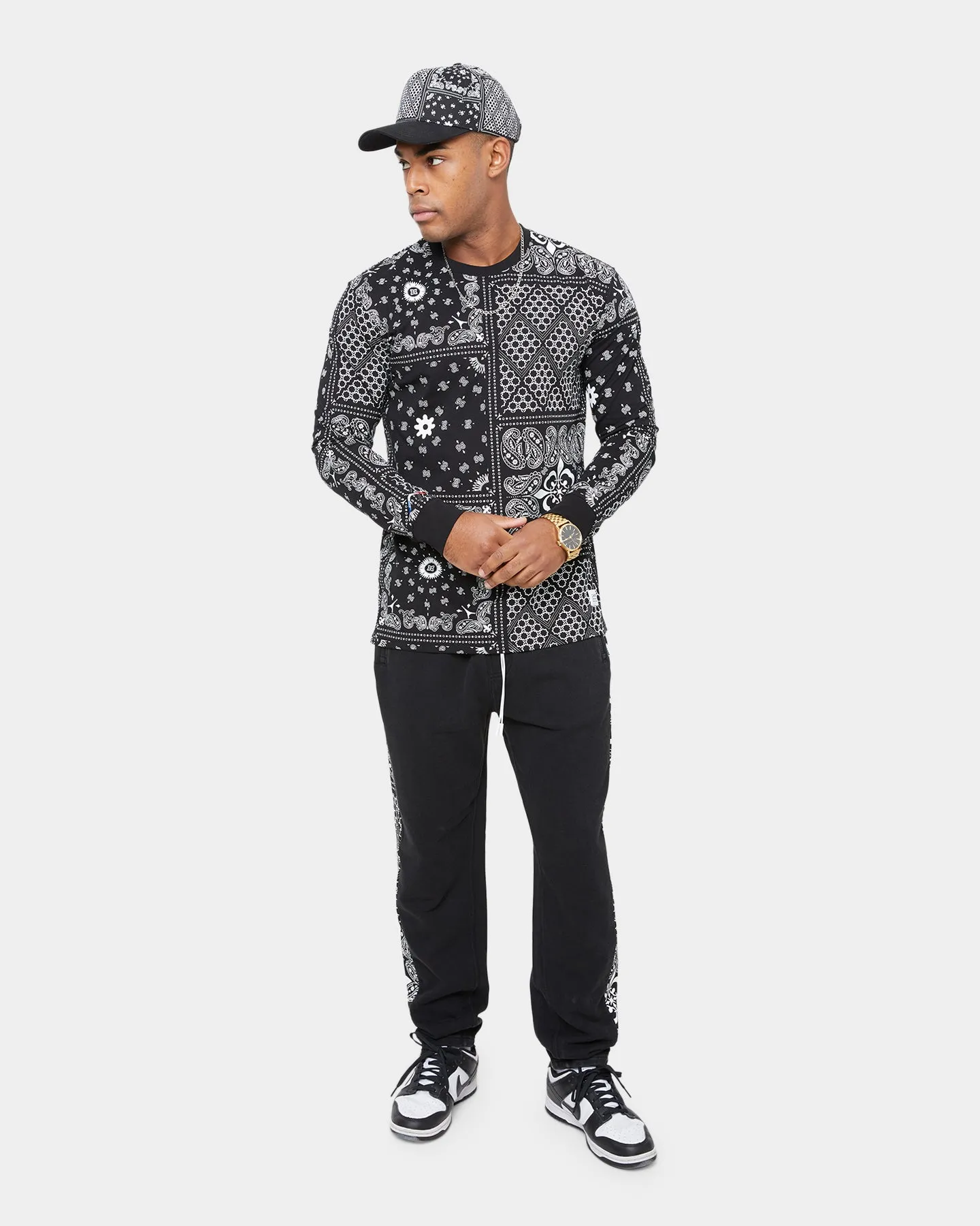 Carre Bandana Ultra Classic Long Sleeve T-Shirt Black