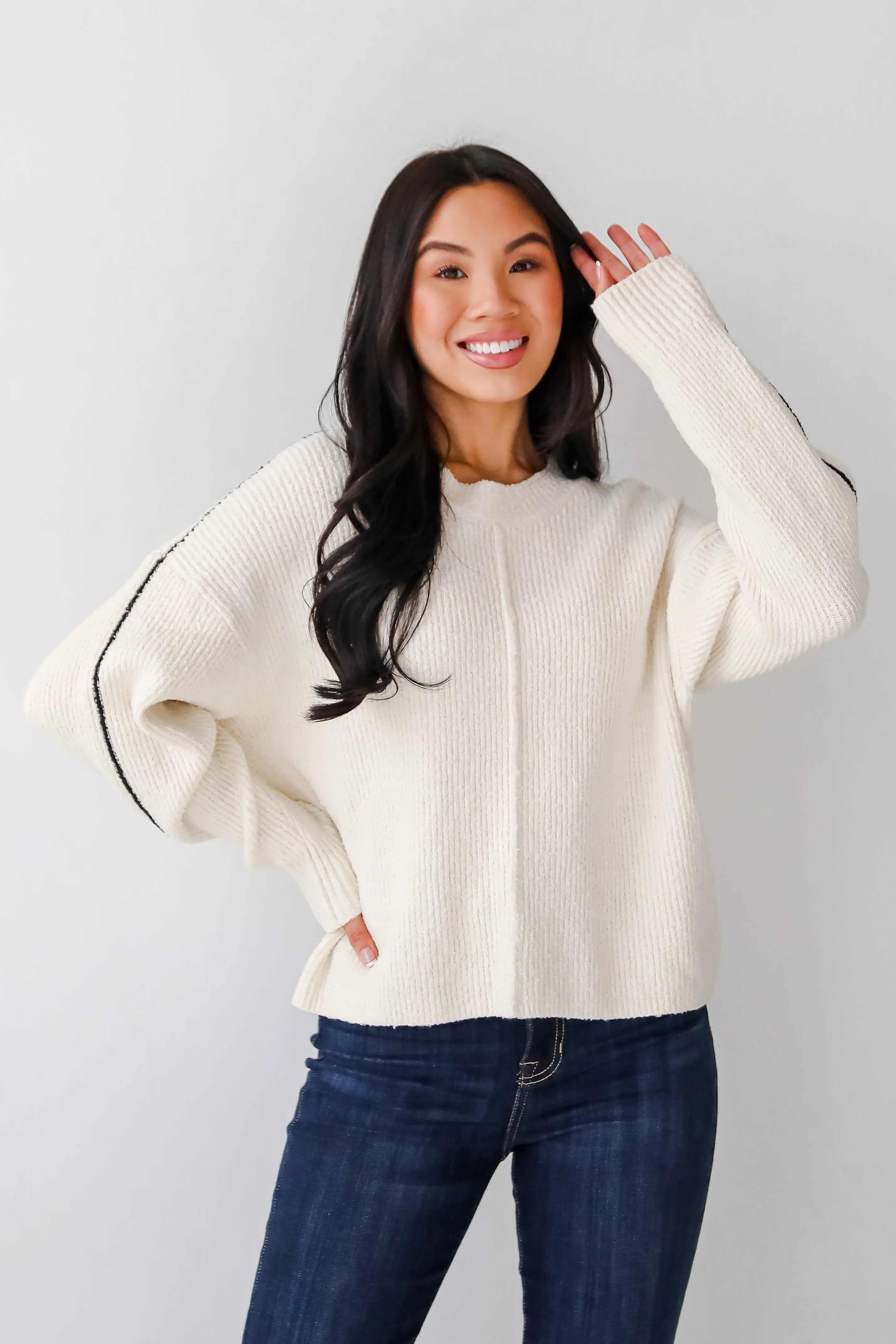 Charismatic Sense Cream Sweater