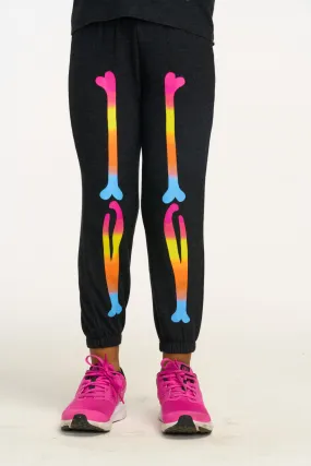 Chaser Rainbow Skeleton Legs Sweatpant