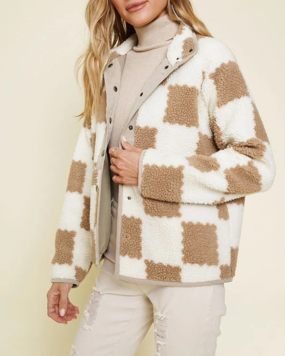 Checker Fleece Jacket