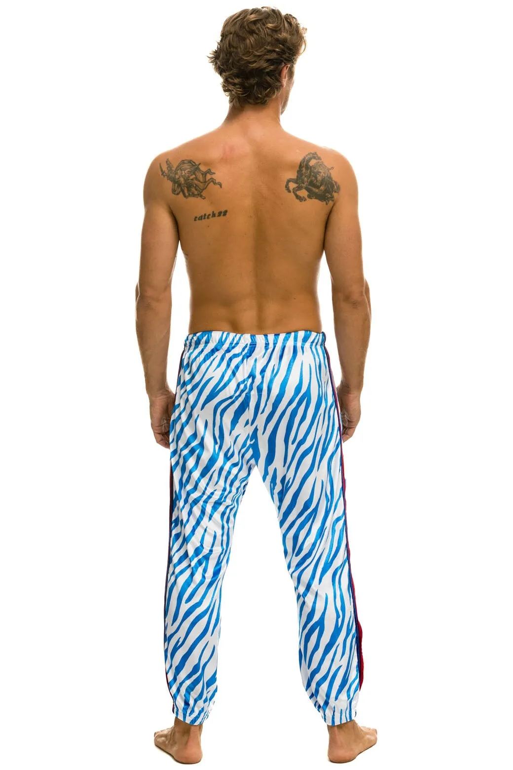 CLASSIC VELVET SWEATPANTS - BLUE TIGER