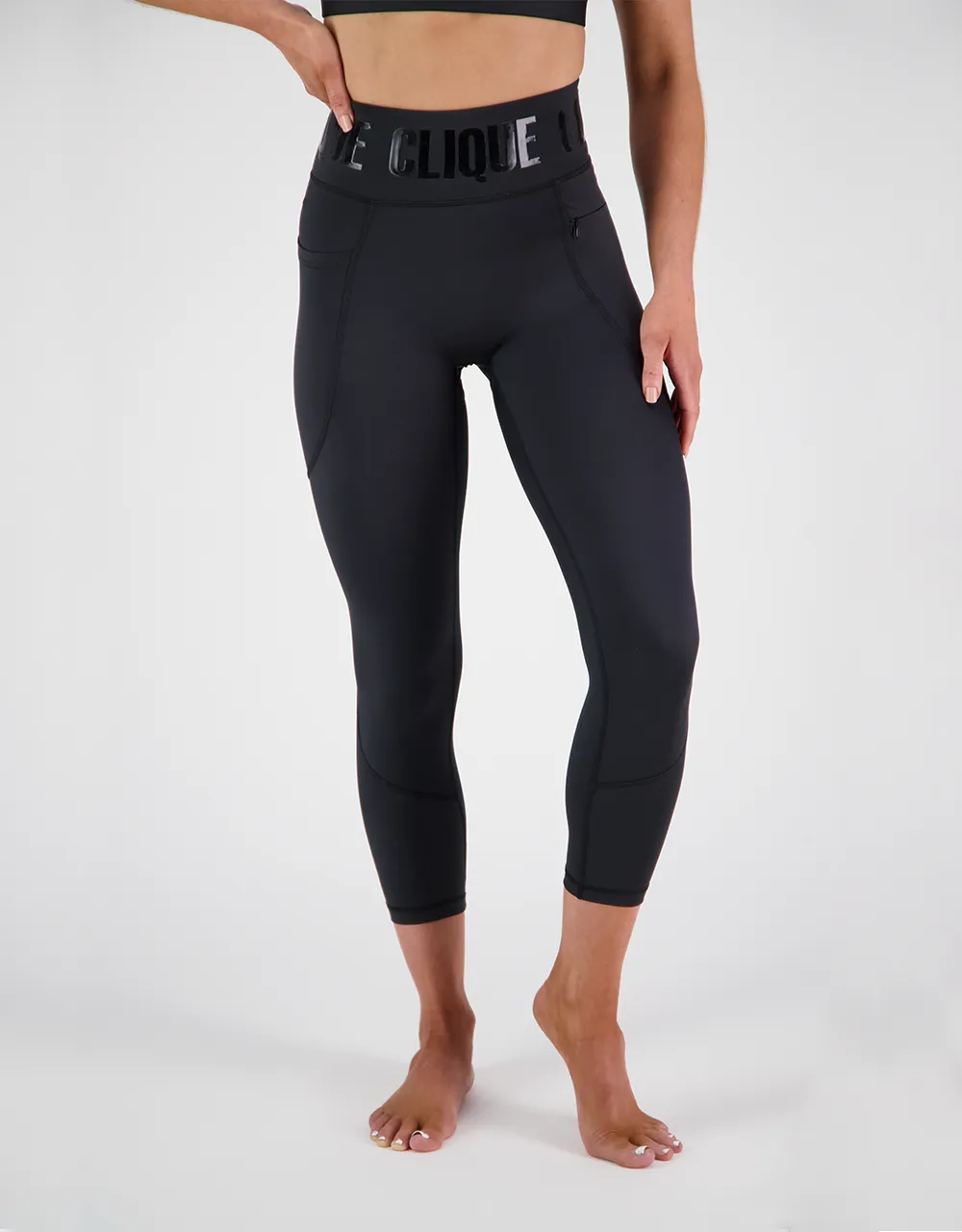 Clique Zone 7/8 Compression Tights - Stealth