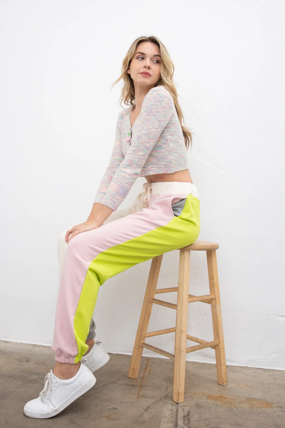 Color Clash Sweatpants