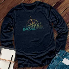 Colorful Mountain Compass Long Sleeve