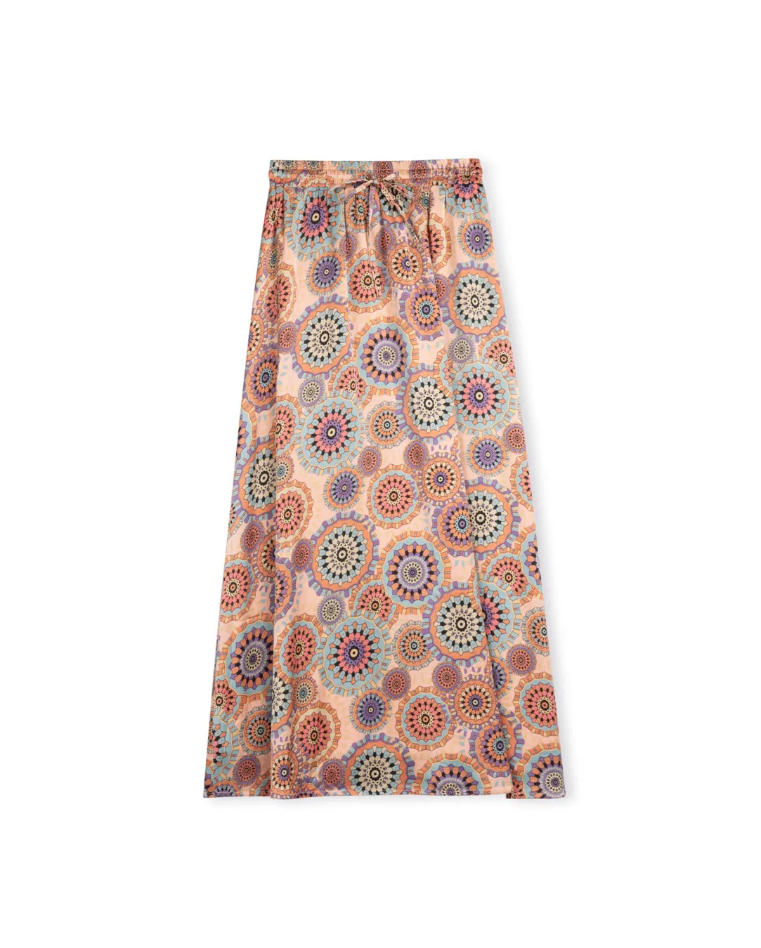 Colorful Print Maxi Skirt