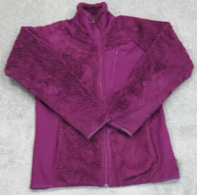 Columbia Sportswear Womens Full Zip Up Fleece Jacket Long Sleeves Hot Pink Small