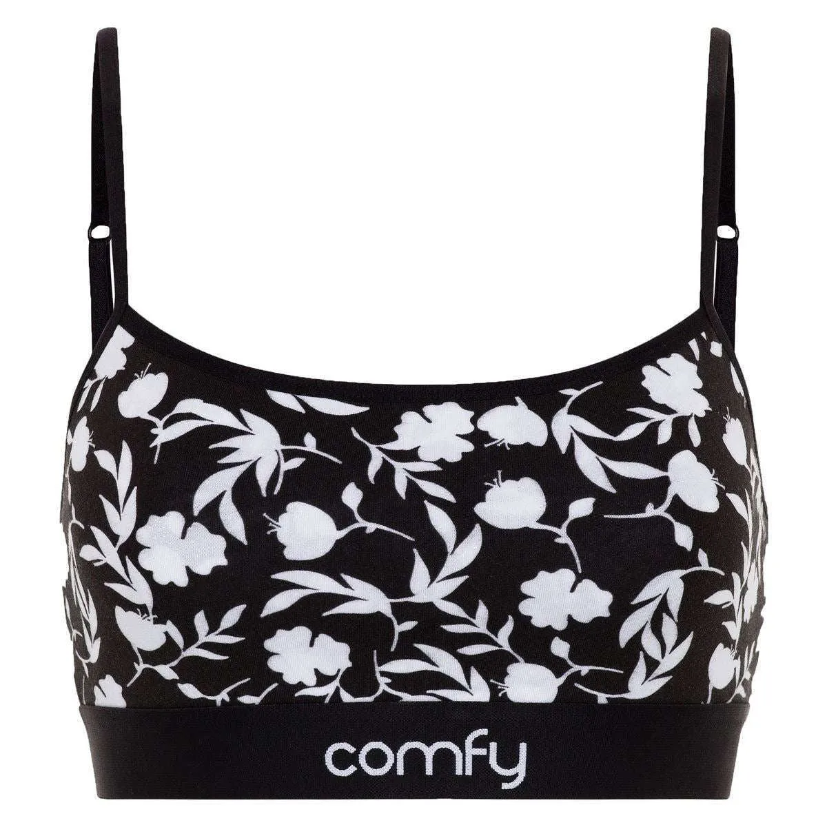 Comfyballs Wood Bra - Mono Floral Black