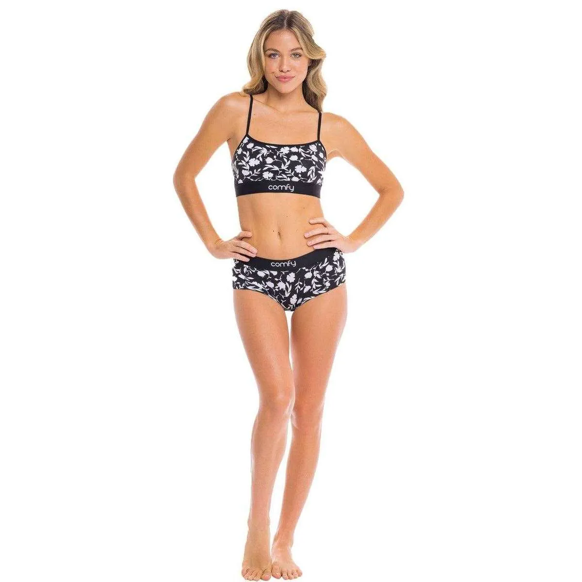 Comfyballs Wood Bra - Mono Floral Black